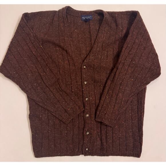 Vtg Britches Great Outdoors Wool Blend Cardigan Sweater Wine Red Size XL Women - Picture 1 of 4